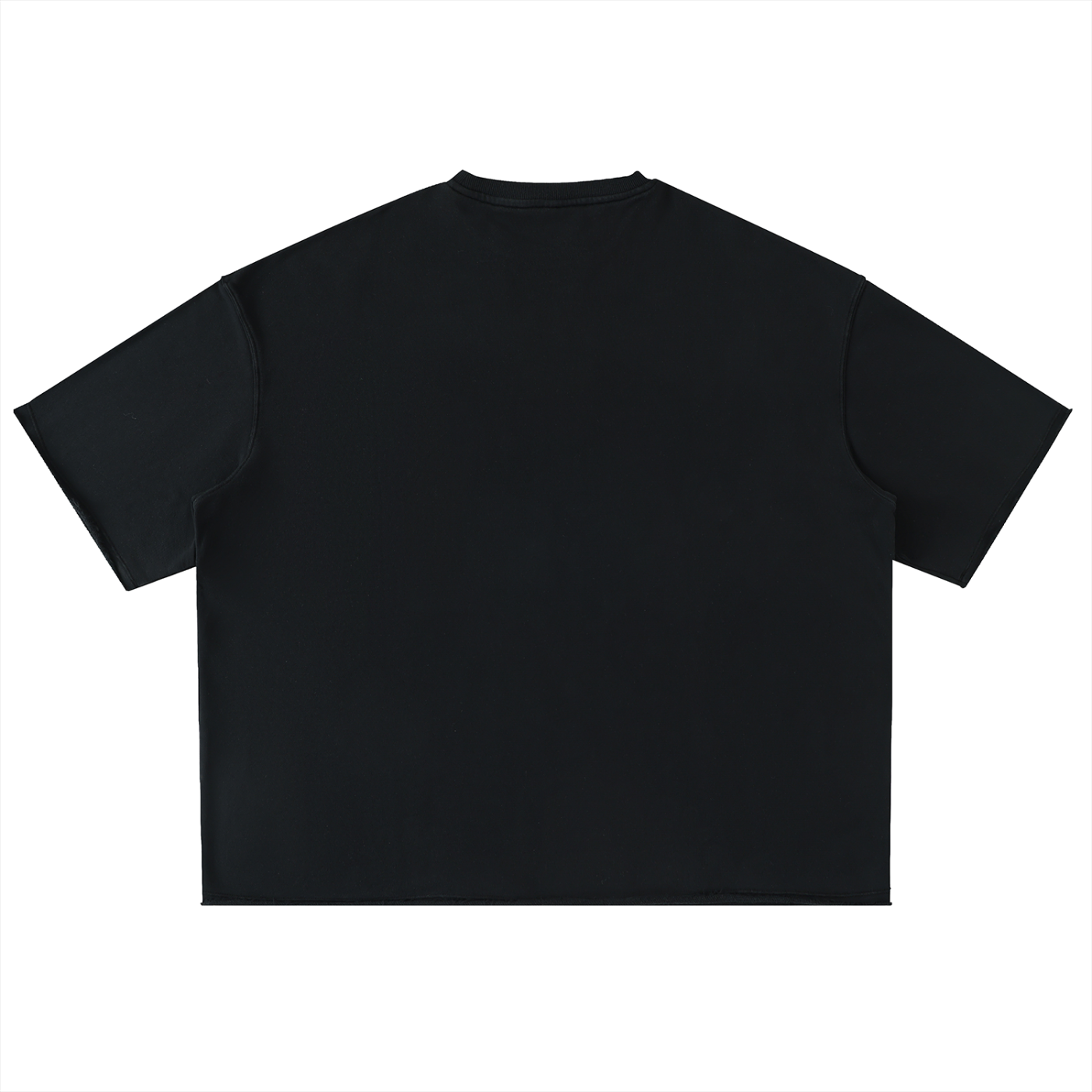 Oversized Rolled Edge Cotton T-Shirt