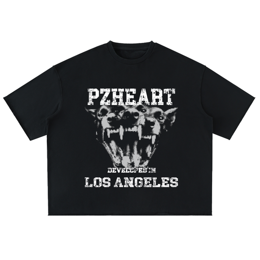 Oversized Rolled Edge Cotton T-Shirt